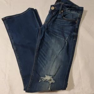 Express Blue Boot Cut Jeans Womens 6 Long